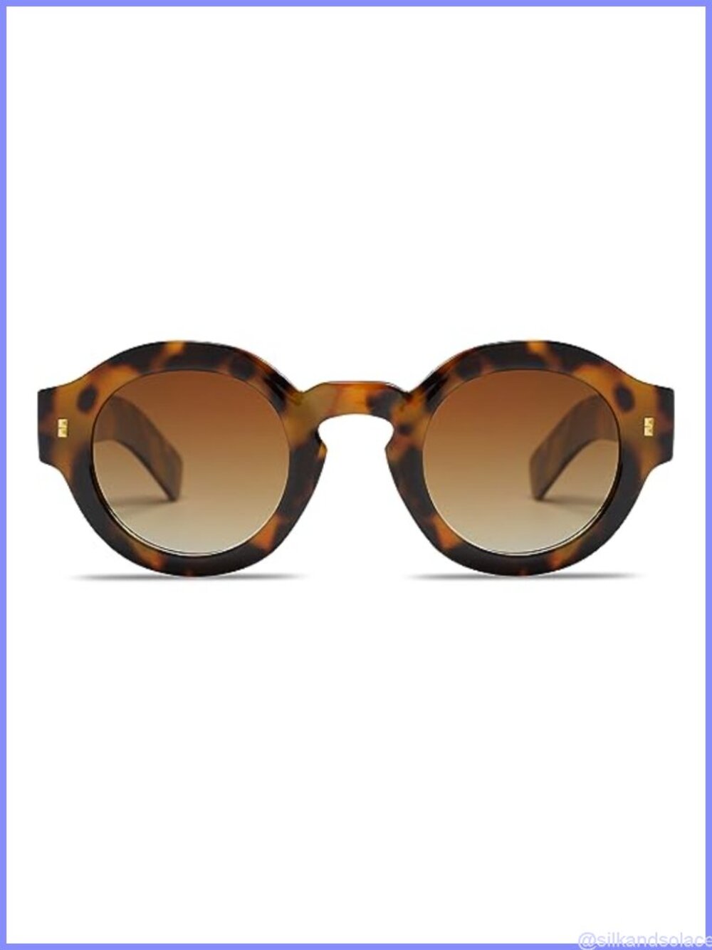Polarized Round Sunglasses Unisex Retro Full-Frame UV400 Lightweight